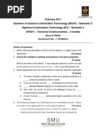 BT0071%96Technical Communication Assignment Feb 11