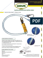 Hauk Linea DF2G Cable Acero Amortiguador 1G 3-4 2G 2 1-4