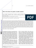 Effect of dietary fat quality on insulin sensitivity