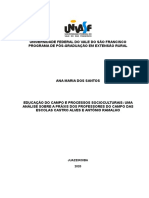 EDUCAÇÃO DO CAMPO E PROCESSOS SOCIOCULTURAIS Ana Maria