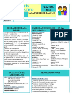 Boletìn Informativo Tamaño Carta