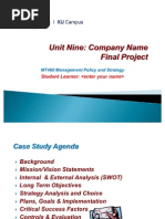 Download MT460 Unit Nine Final Project PPT TemplateREV1 by Sandi L Boyer SN60202674 doc pdf