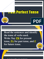 Past Perfect Tense