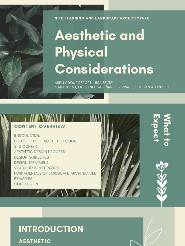 Aesthetic and Physical Design Considerations | PDF | Road Surface | Pattern