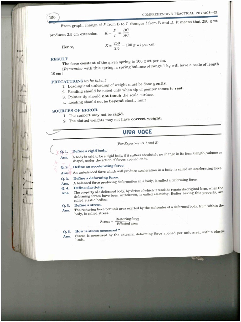 Viva - Spring Constant | PDF