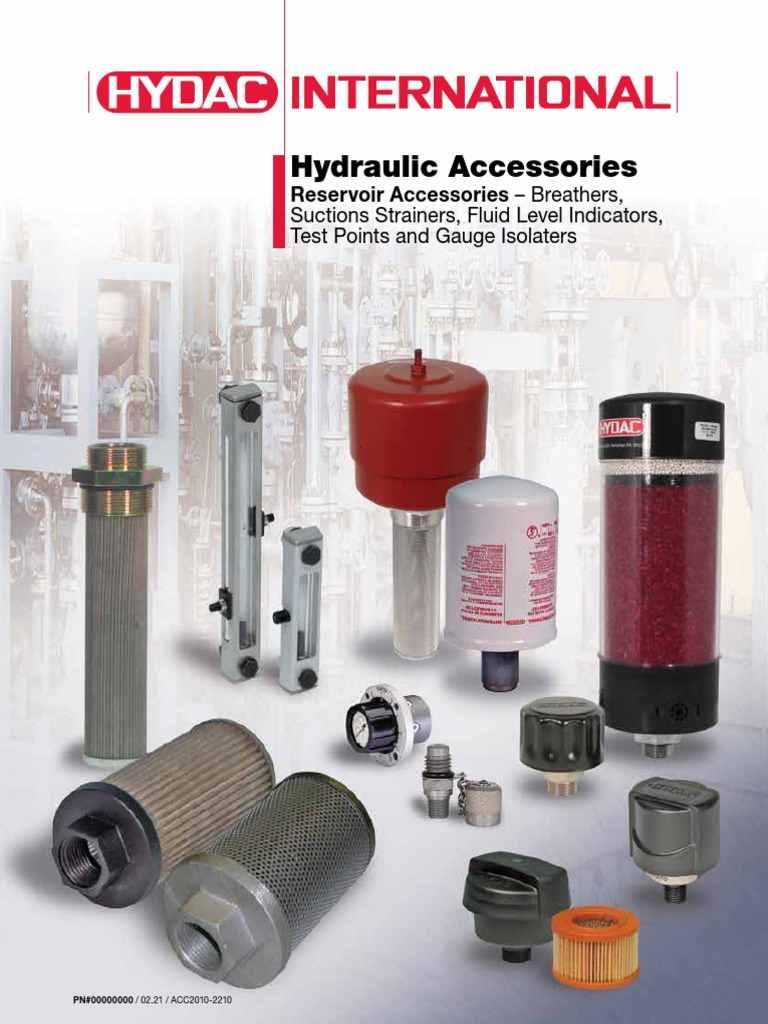 hydac Accessories_Catalog PDF Atmosphere Of Earth Vacuum