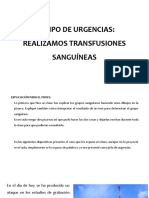 Transfusiones sanguíneas urgentes: determinar grupos sanguíneos