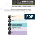 Perspectiva interseccional y transversal en la Justicia Transicional