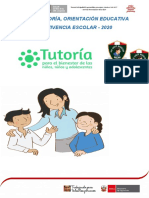 Plan de Tutoría, Orientación Educativa - 2020 - F.T.A.
