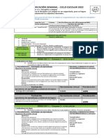 Planificación semanal Computación 2022