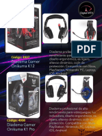 Catalogo Diadema Gamer