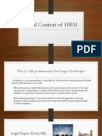 4 - Legal Context of HRM