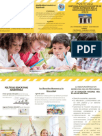 Folleto EDUCACION INCLUSIVA