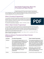 Procedural vs Object-Oriented Programming: Key Differences