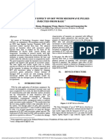 3D Simulation of Effect On BJT With Microwave Pulses Injected From Base