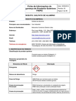 FISPQ Sulfato de Alumínio - Manuchar - Revisão 02 18.09.18