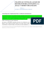 D.LEG.1106 - LUCHA EFICAZ CONTRA EL LAVADO DE ACTIVOS Y OTROS DELITOS RELACIONADOS A LA MINERIA ILEGAL Y CRIMEN ORGANIZADO. - (Art DCF-CUARTA)