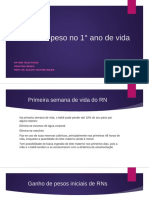 Ganho de Peso No 1° Ano de Vida: Rayane Teles Fazan Pediatria Básica Prof. Dr. Adauto Tsotomu Ikejiri