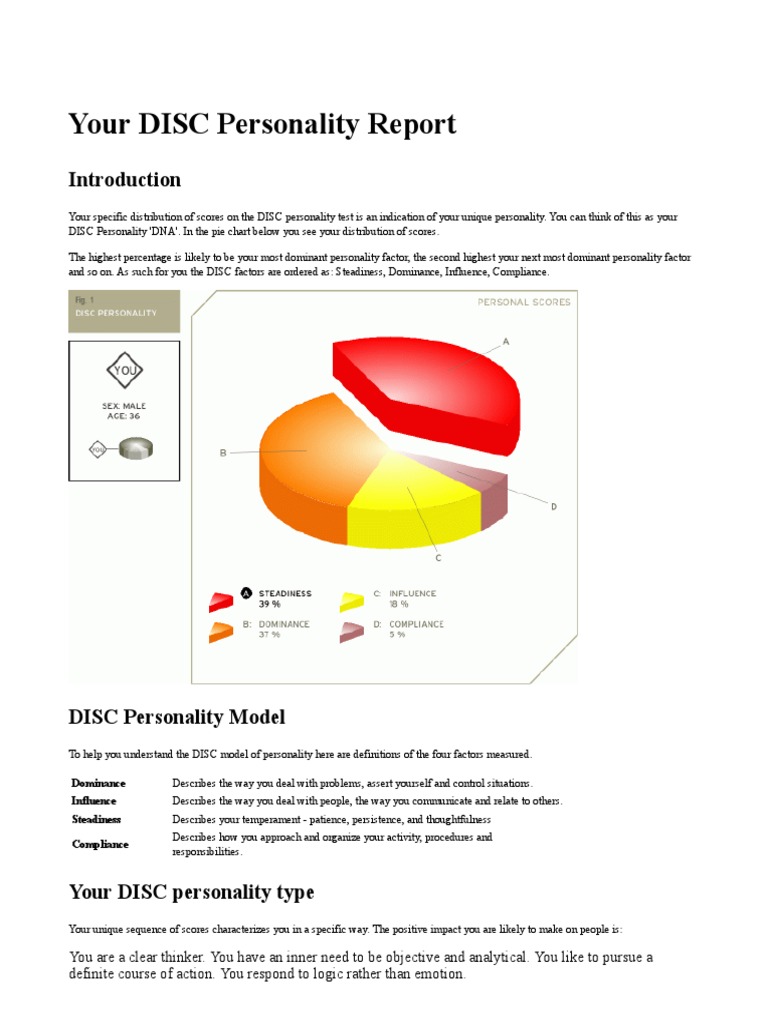 DISC Insights for Self-Improvement | PDF | Psychology | Cognitive Science
