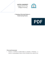 Typology of Nursing Process (Format)