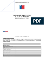 Formula Rio Plan de Trabajo. Integracion