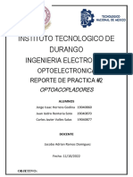 Medición y análisis de curva Iin vs Iout y tiempos de conmutación de optoacoplador