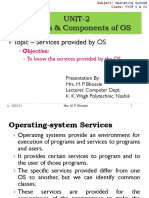 Unit-2 Topic-1 Services of OS