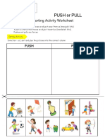 Push or Pull Sorting Activity