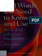 1001 Words You Need To Know and Use An A-Z of Effective Vocabul