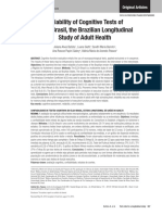 Reliability of Cognitive Tests of ELSA-Brasil, the Brazilian Longitudinal Study of Adult Health