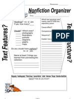 Fiction Nonfiction Graphic Organizers