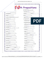 Ejercicio de Prepositions