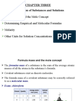 Chapter Three Composition of Substances and Solutions