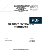 Datos y Entidades Primitivas, Jesús Morillo
