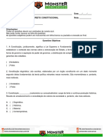 Atividade Avaliativa de Introducao Ao Direito Constitucional