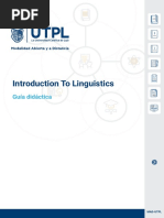 Guia Didactica Introduction To Linguistics