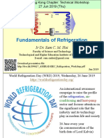 Fundamentals of Refrigeration Author Ir Dr. Sam C. M. Hui