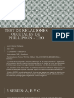Test de Relaciones Objetales de Phillipson - Tro: Descripcion
