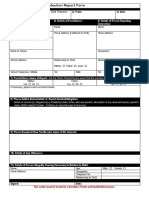 Standard Child Protection Report Form