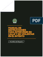 Manual de Instrucciones para Intervenir en Calle