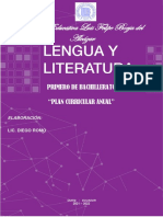 Planificación anual de Lengua y Literatura del Colegio Luis Felipe Borja