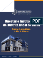 Directorio Institucional Distrito Fiscal de Tacna - 2022
