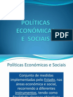 Políticas económicas e sociais: objetivos e instrumentos