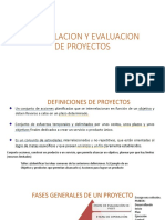 GesEvalProy FORMULACION Y EVALUACION DE PROYECTOS