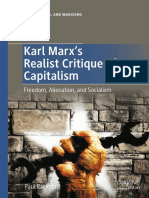 "Karl Marx's Realist Critique of Capitalism - Freedom, Alienation, and Socialism" by Paul Raekstad