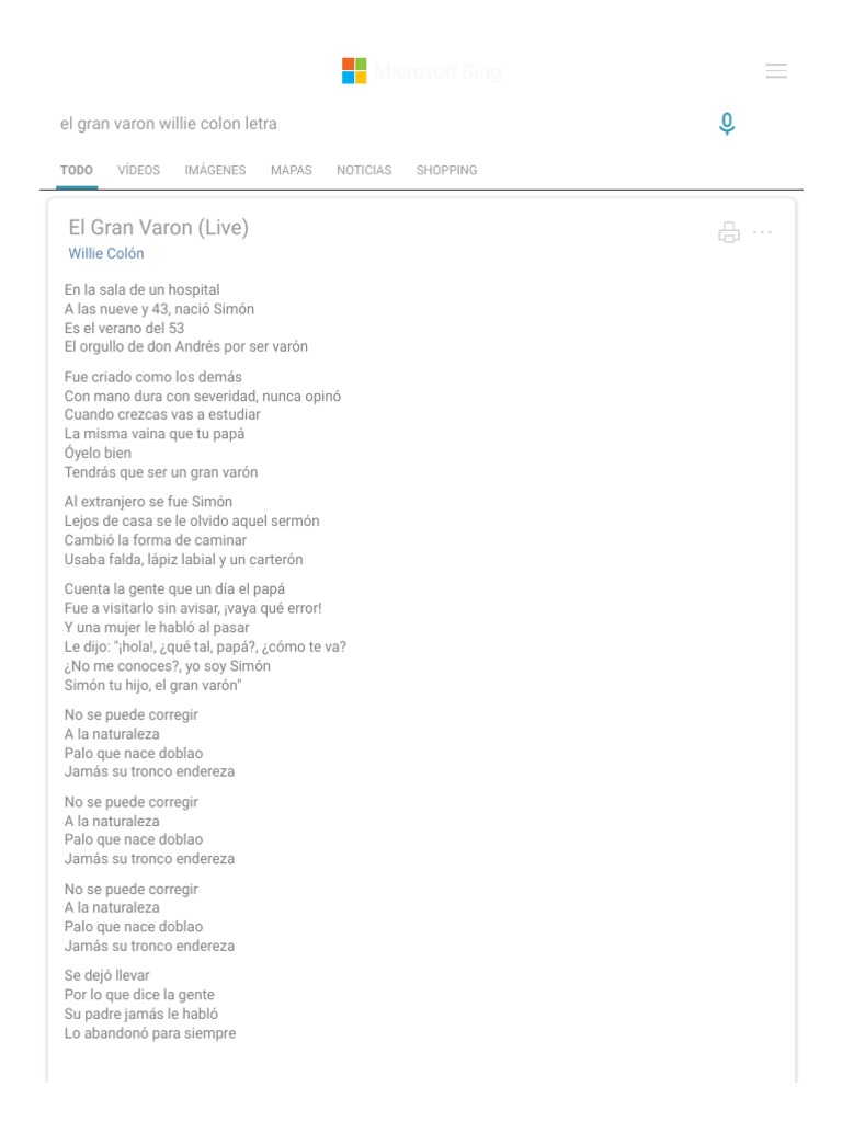 El gran varon willie colon letra b squeda pdf