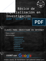 Curso Básico de Especialización en Investigación