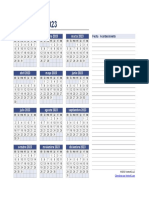 Calendario 2023 Vertex Excel - JPR504