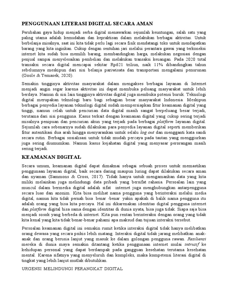 Keamanan Digital dan Perlindungan Data | PDF | Bisnis | Ilmu Sosial