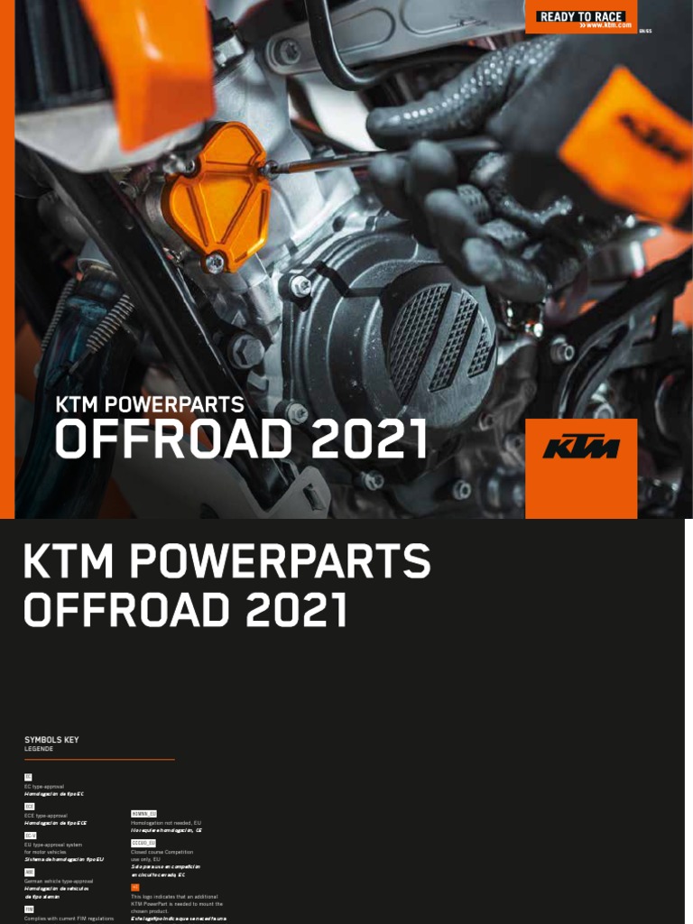 KTM Folder PowerParts Offroad 2021 enES PDF Ingeniería mecánica Tecnología de vehículos